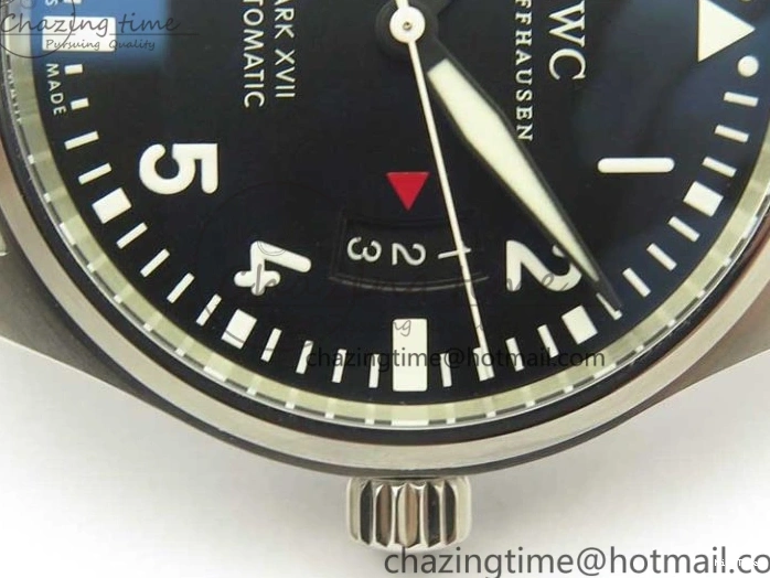 MIROTIME 0117 Mark XVII IW326504 MKS 1:1 Best Edition Black Dial On SS Bracelet MIYOTA 9015 V Durable 7210